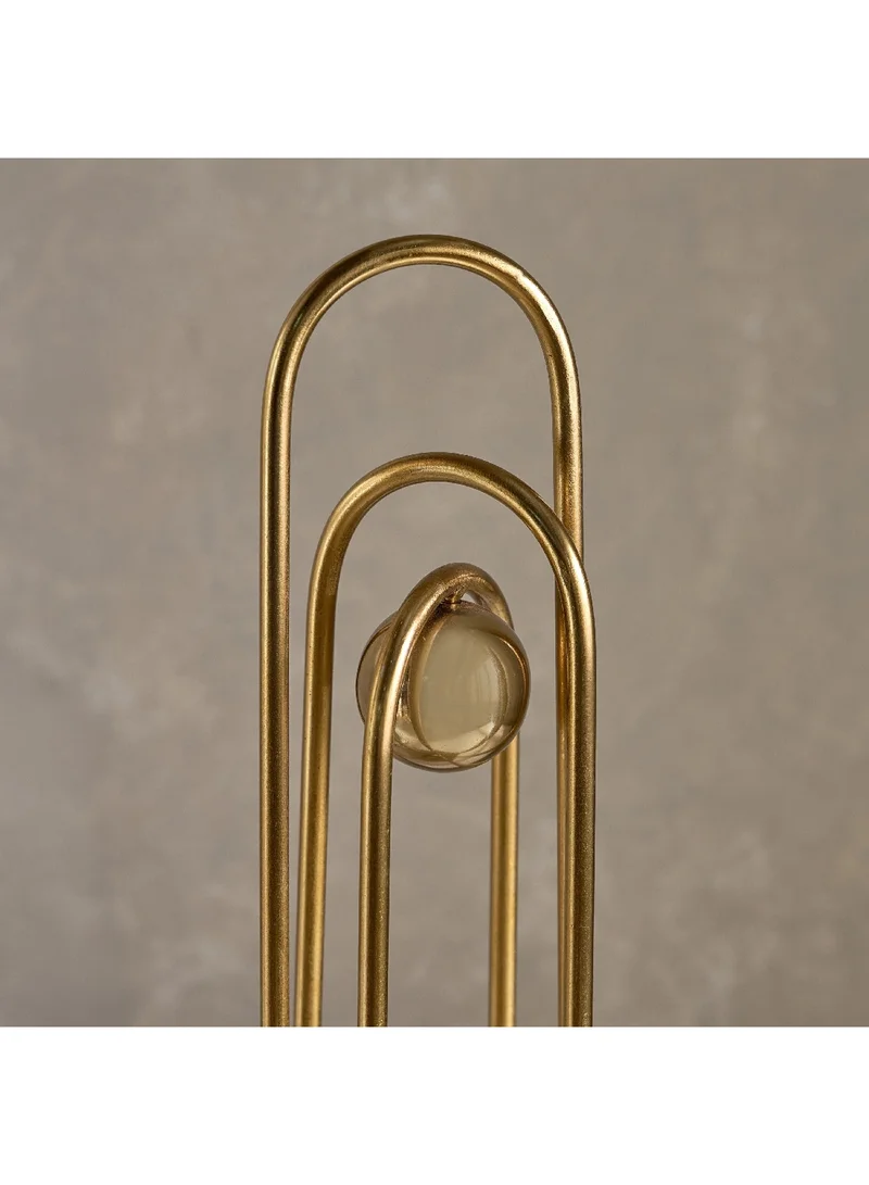 Home Box Liv Wood and Metal Decorative Accent 10 x 43 x 10 cm