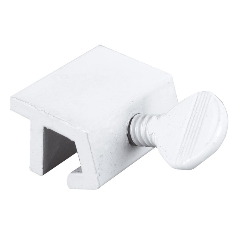 PrimeLine U 9823 Aluminum White Finish Sliding Window Security Lock 4 Pack