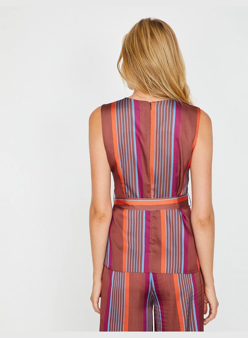 كوتون Striped Blouse