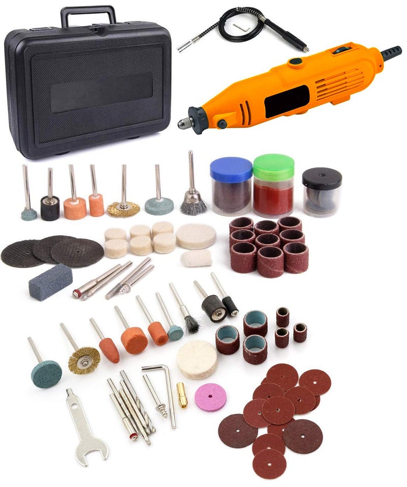 MLD Mini Electric Rotary Tool DIE Grinder with Flexible Shaft & Accessory KIT/DIY Crafts KIT Free Combo - Image 1