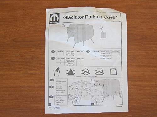 Mopar 2020 Jeep Gladiator Black Water Resistant Cab Cover New Mopar OEM - Image 5