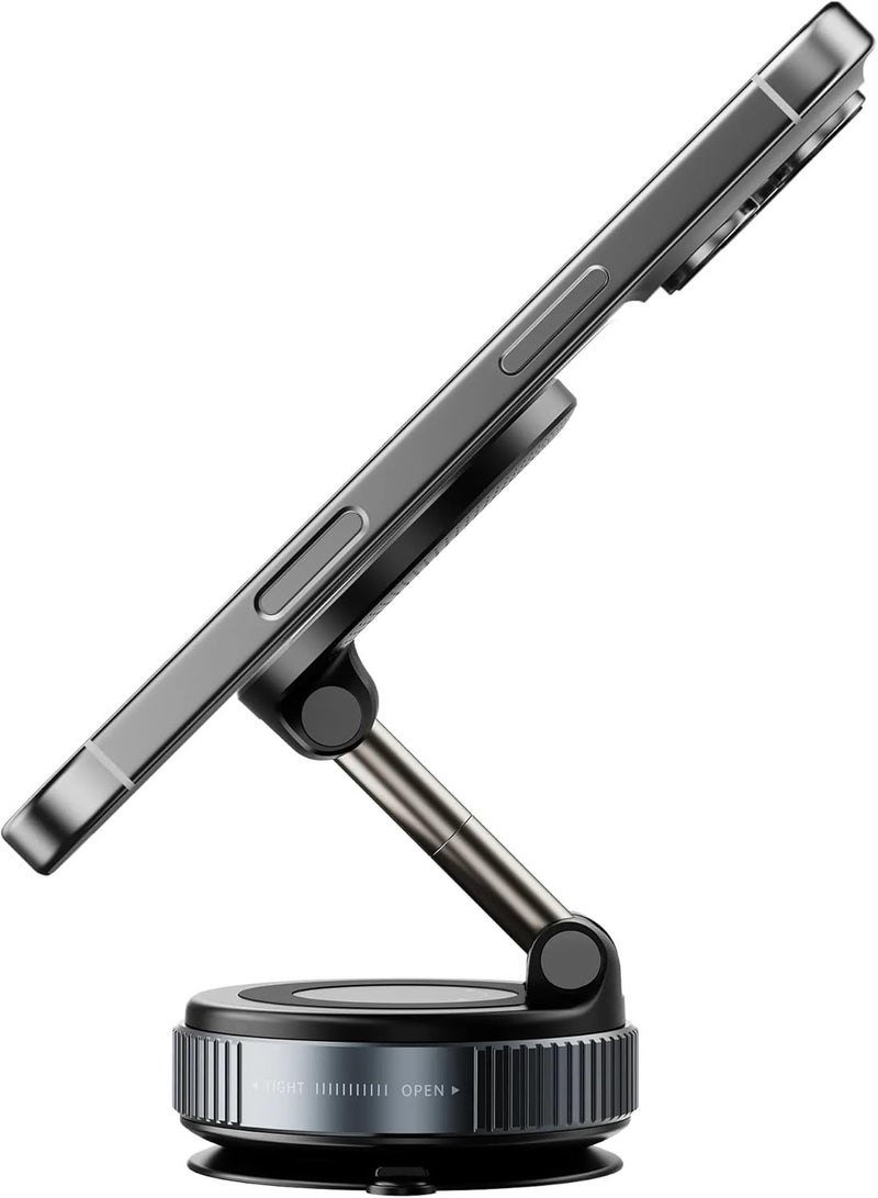 Magnetic Rotating Phone Holder in Black with Suction Cup Base - Image 3