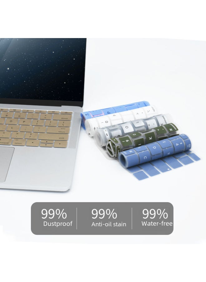 Generic - Suitable For Macbook Keyboard Film Color Apple Laptop Keyboard Dustproof Waterproof Protective Film Silicone TPU-Color:Old Protective Shell Carton Packaging-Applicable Model:A1706/A1989/A2159/A1707/A1990 - Image 1