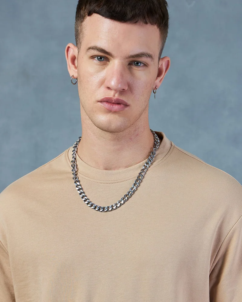 bewakoof  Men's Brown Oversized T-shirt for Men | Best Price UAE