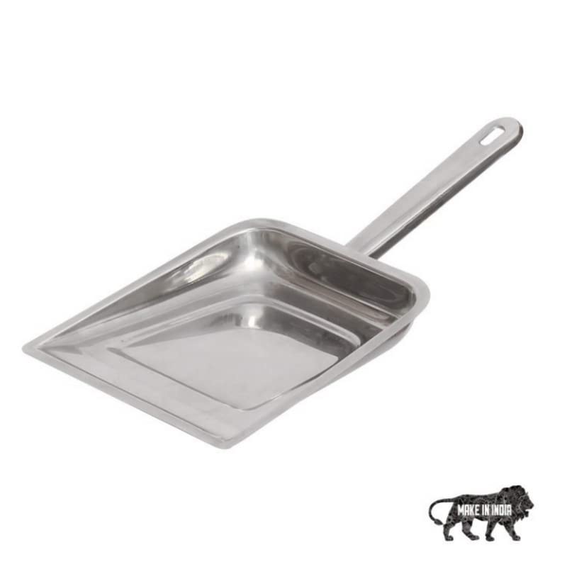 CR18 COLLECTION Dustpan for Home Cleaning Floor Brooming Dustpan Small Handel Stainless Steel (Pack of 4) - Image 3
