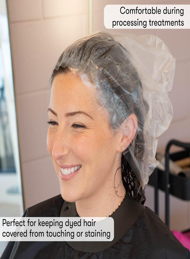 FRAMAR XL Processing Caps For Hair Color - Disposable Shower Caps For Women, Hair Coloring Cap, Processing Cap Disposable, Salon Essentials - No Elastic Trim - 50 Count - Image 2