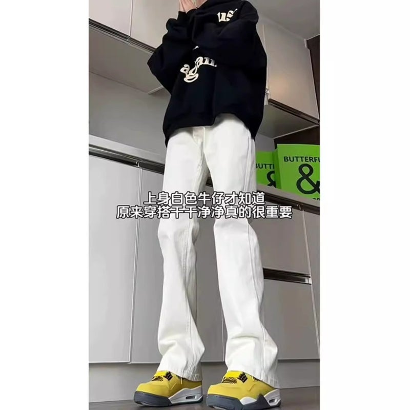 Unisex Classic Denim Jeans Loose Fit Daily Outdoor Wear - Image 1