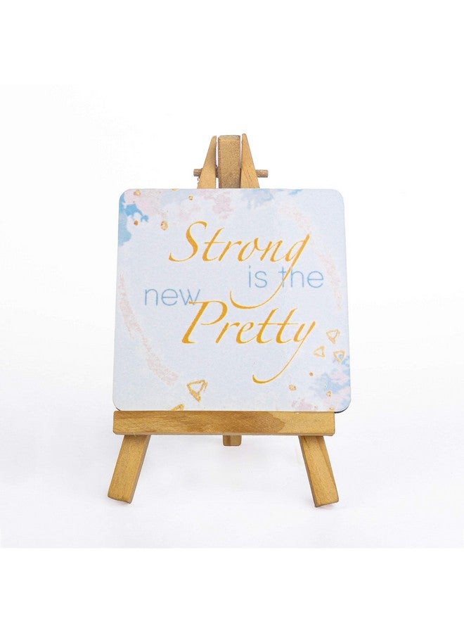 Inside Out Innovative Designs Strong and Pretty Coaster with Easel Stand - Image 1