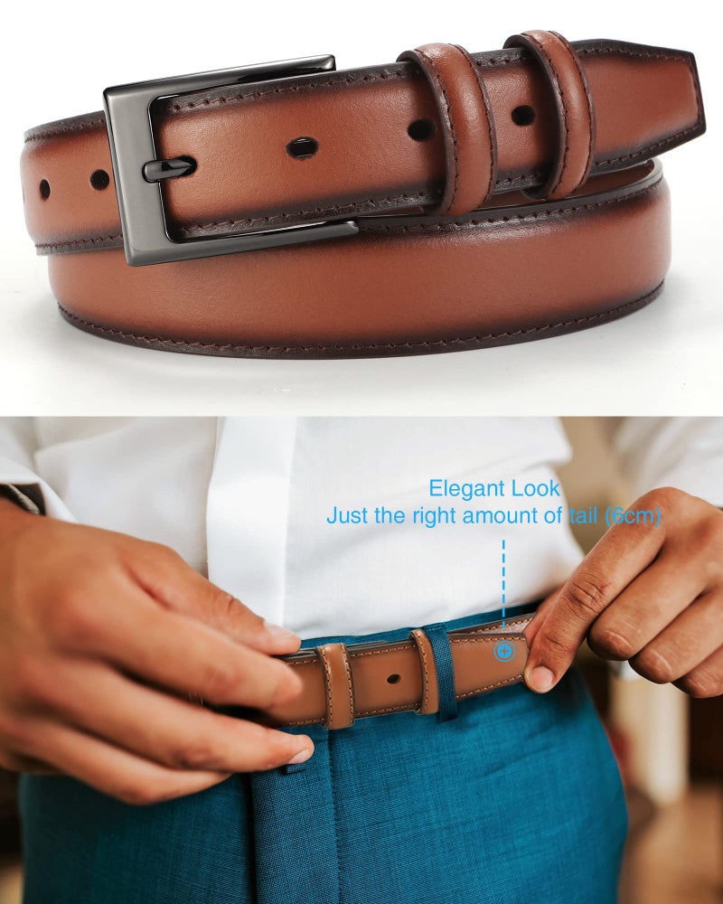 CHAOREN Mens Belts Leather Gift for Men - Ideal Match for Mens Dress Shoes - Image 4