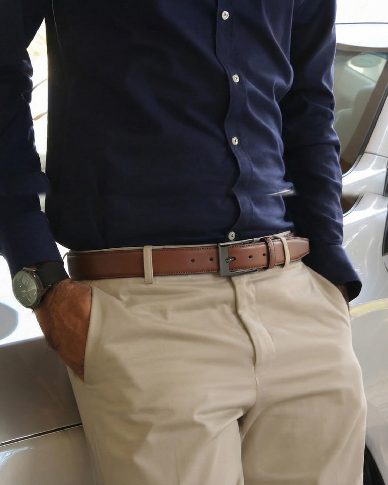 CHAOREN Mens Belts Leather Gift for Men - Ideal Match for Mens Dress Shoes - Image 5