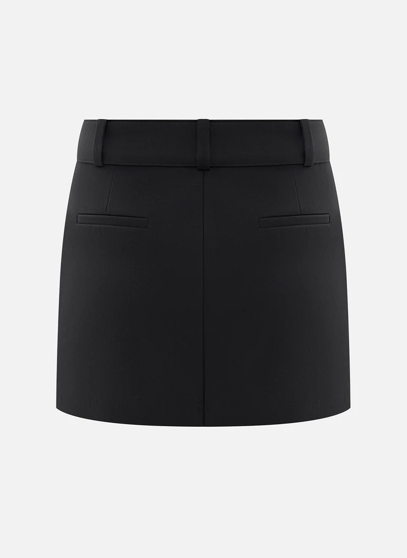 Lichi  Straight mini skirt with matching belt for Women | Best Price UAE