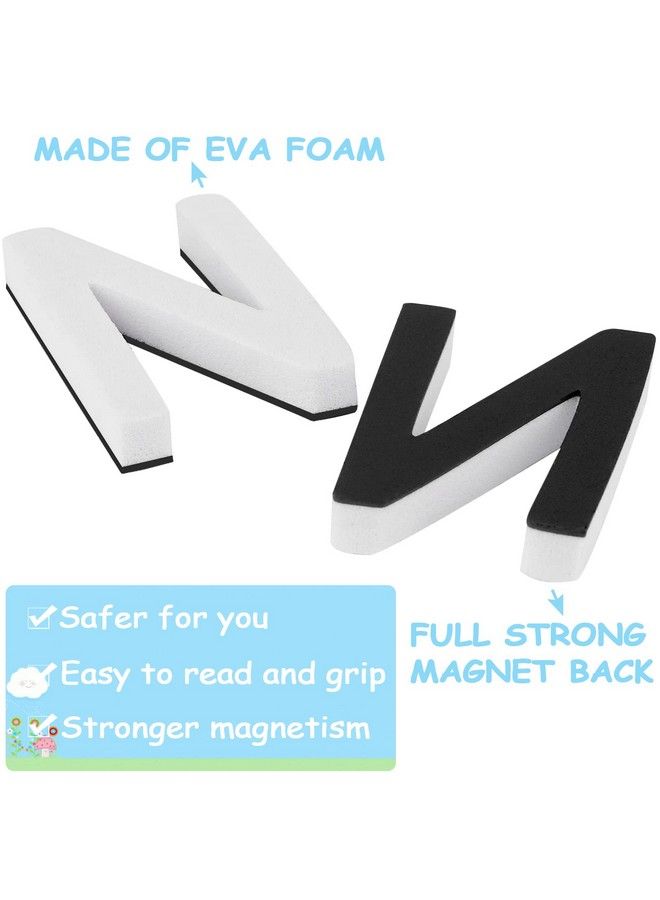 Lzttyee Decorative Magnetic Eva Alphabet Letters/Arabic Numerals For Refrigerator/White Board (117Pcs Letters White) - Image 4