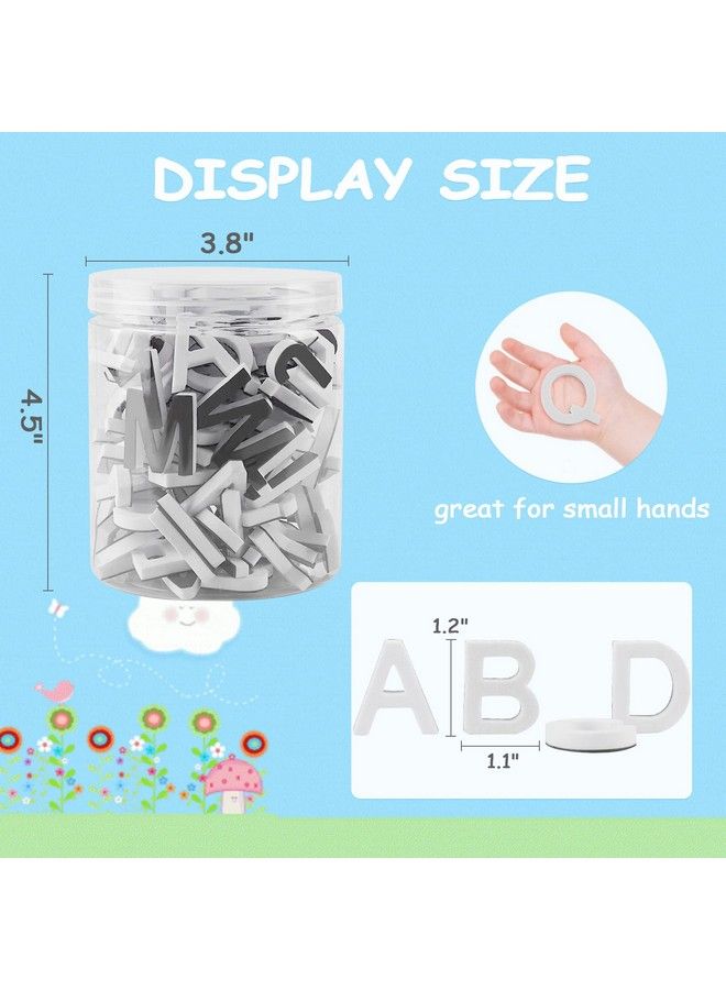 Lzttyee Decorative Magnetic Eva Alphabet Letters/Arabic Numerals For Refrigerator/White Board (117Pcs Letters White) - Image 3
