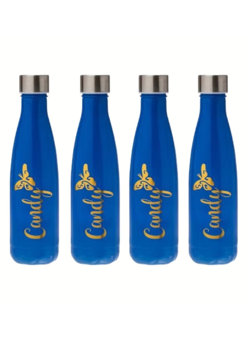 Hic 4-Piece Glass Bottle With with Airtight Lid 580 ML  - Image 1