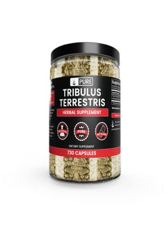 PURE ORIGINAL INGREDIENTS Tribulus Terrestris No Magnesium Or Rice Fillers Always Pure Lab Verified (730 Capsules)  - Image 1