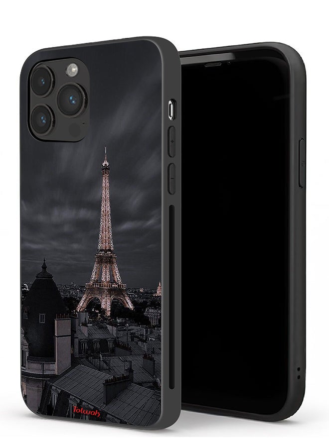 Tolwak Apple iPhone 13 Pro Protective Case Eiffel Tower In Night - Image 1