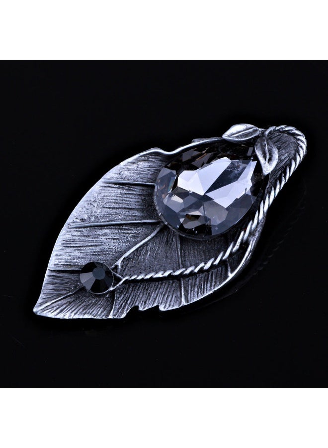 KUYING Retro Fashion Antique Silver Metal Brooch 