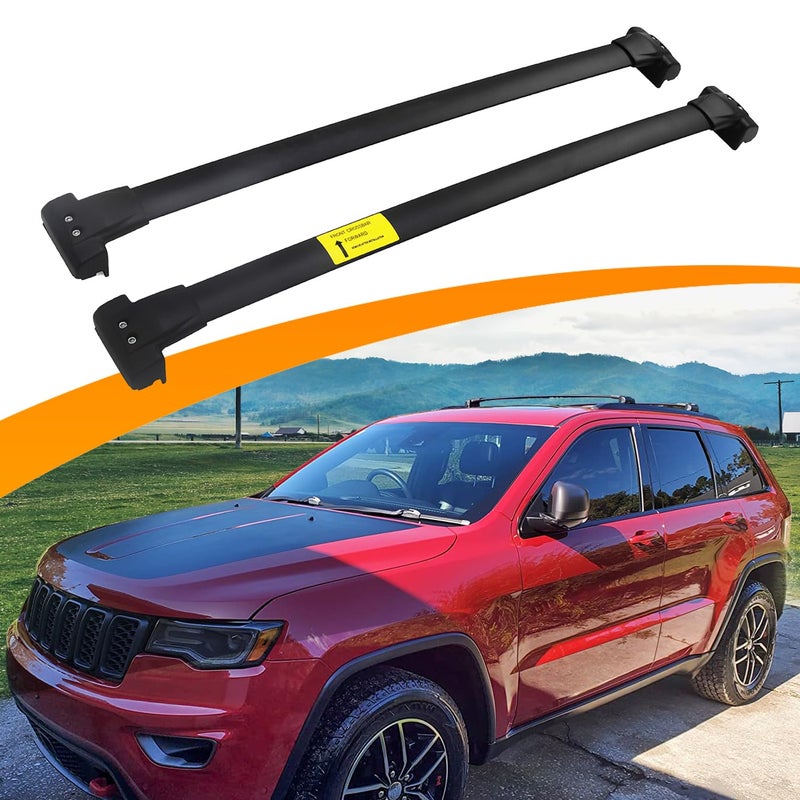 Snailfly 260 LBS Upgraded Crossbars Fit for 20112021 Jeep Grand Cherokee Cross Bars Roof Rack Cargo Carrier Aluminum Alloy with SSteel Clamps