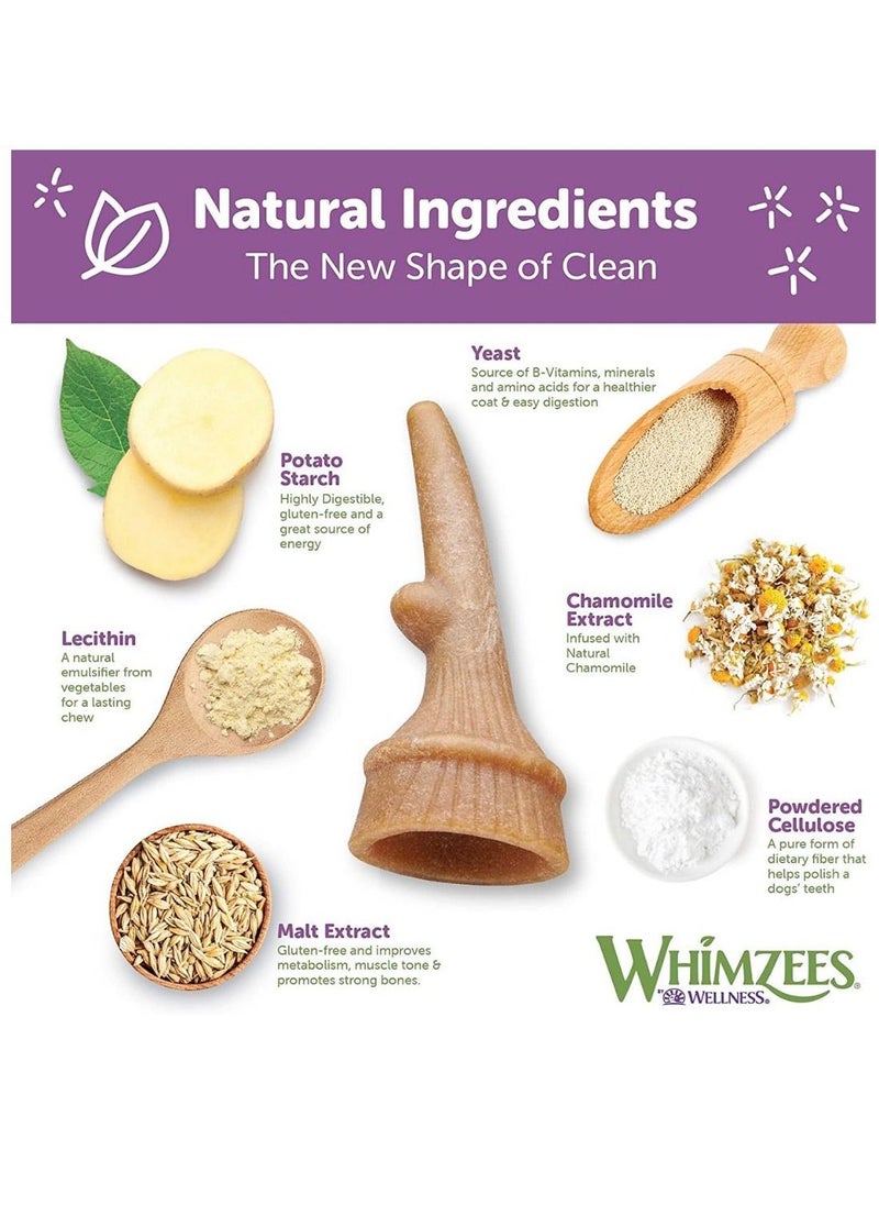 WHIMZEES - Occupy Antler Natural Dental Chews for Dogs Medium (12pc) - Image 1