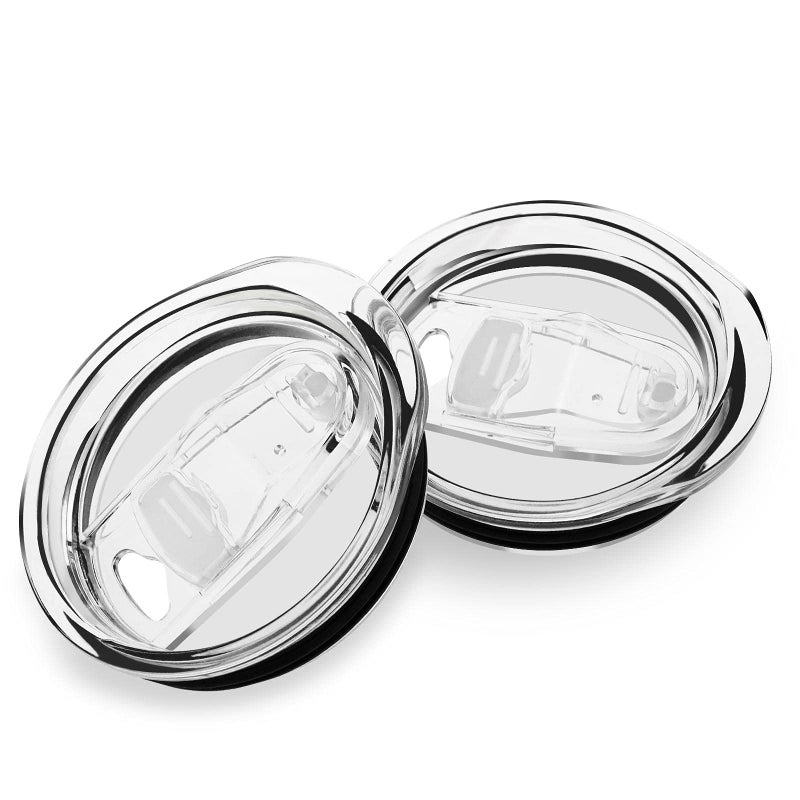 XccMe 20oz Skinny Tumbler Replacement Lids 2 Pack Spill Proof Splash Resistant Silicone Sliding covers Straw Friendly  BPA Free
