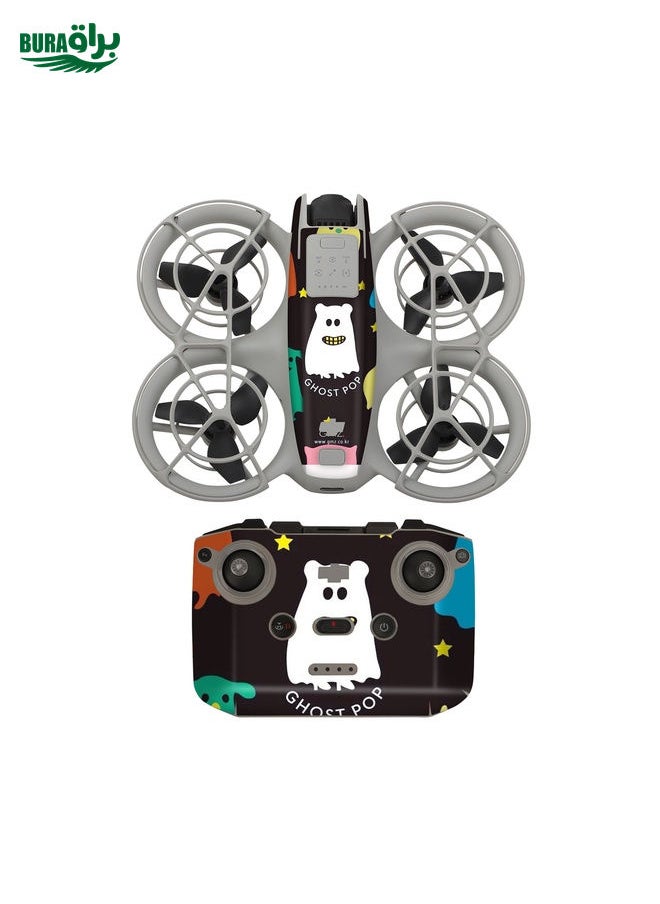 For DJI Neo Drone Body Remote Control Protective Sticker(Ghost Pop)