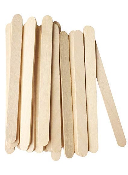 Snoogg SNOOGG 4 Inch Resin Mixing Sticks Pack of 50 bamboo wood resin Stirrers Wood Mixing Paddles for Epoxy or Resin  - Image 1