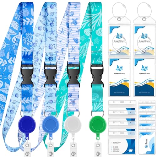 Tidponra Cruise Luggage Tag Holders with Cruise Lanyard for Ship Cards Adjustable Cruise Card Holder Lanyards Retractable Ship Badge Reel for etags Key Card Sea Pass - Image 1