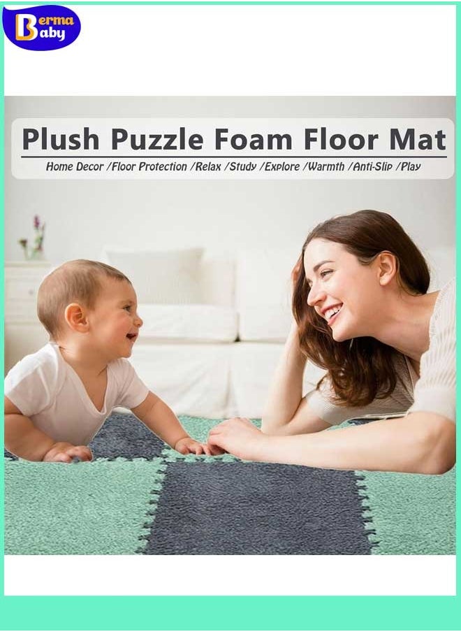 Berma Baby 16 Pcs Foam Play Mat for Kids,Baby Puzzle Mat, Kids Playpen Interlocking EVA Tiles,Educational Toys Gift for Encourage Logic, Coordination and Sensory Skills,Infants Crawling Room Decor  - Image 4