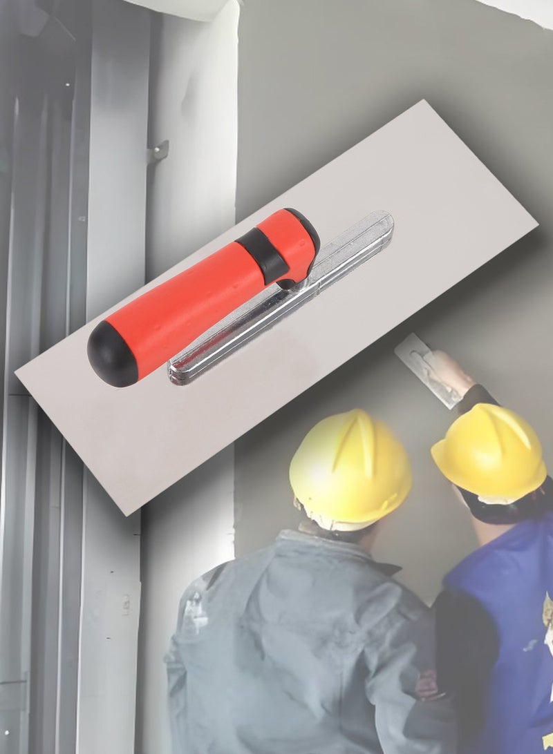 لوبيتيز مقلاة الأسمنت (11 "x 4 ") مقلاة الماسون من الفولاذ المقاوم للصدأ ، الشفرة المسطحة تجعل التطبيقات أسهل ، لنشر الخرسانة الأسمنت الجدار الجاف بلاط البناء أدوات اليد - Image 1