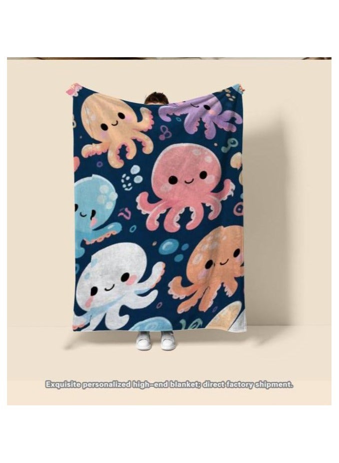 general Children's or student cartoon flannel thin blanket (warm and comfortable, suitable for sleep, games) 100cm*150cm - Image 3