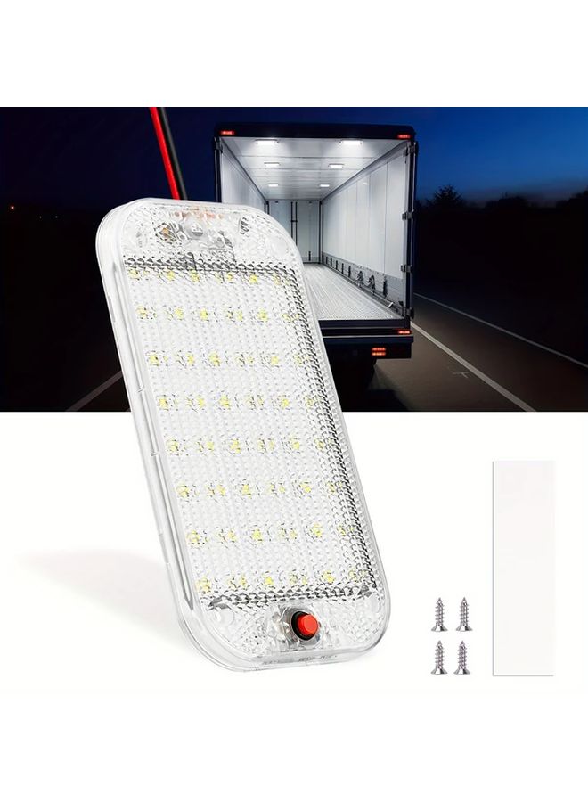 A Pack 48 LED 800 Lumens Dome Light With Switch For Car Truck RV Boat - Image 1