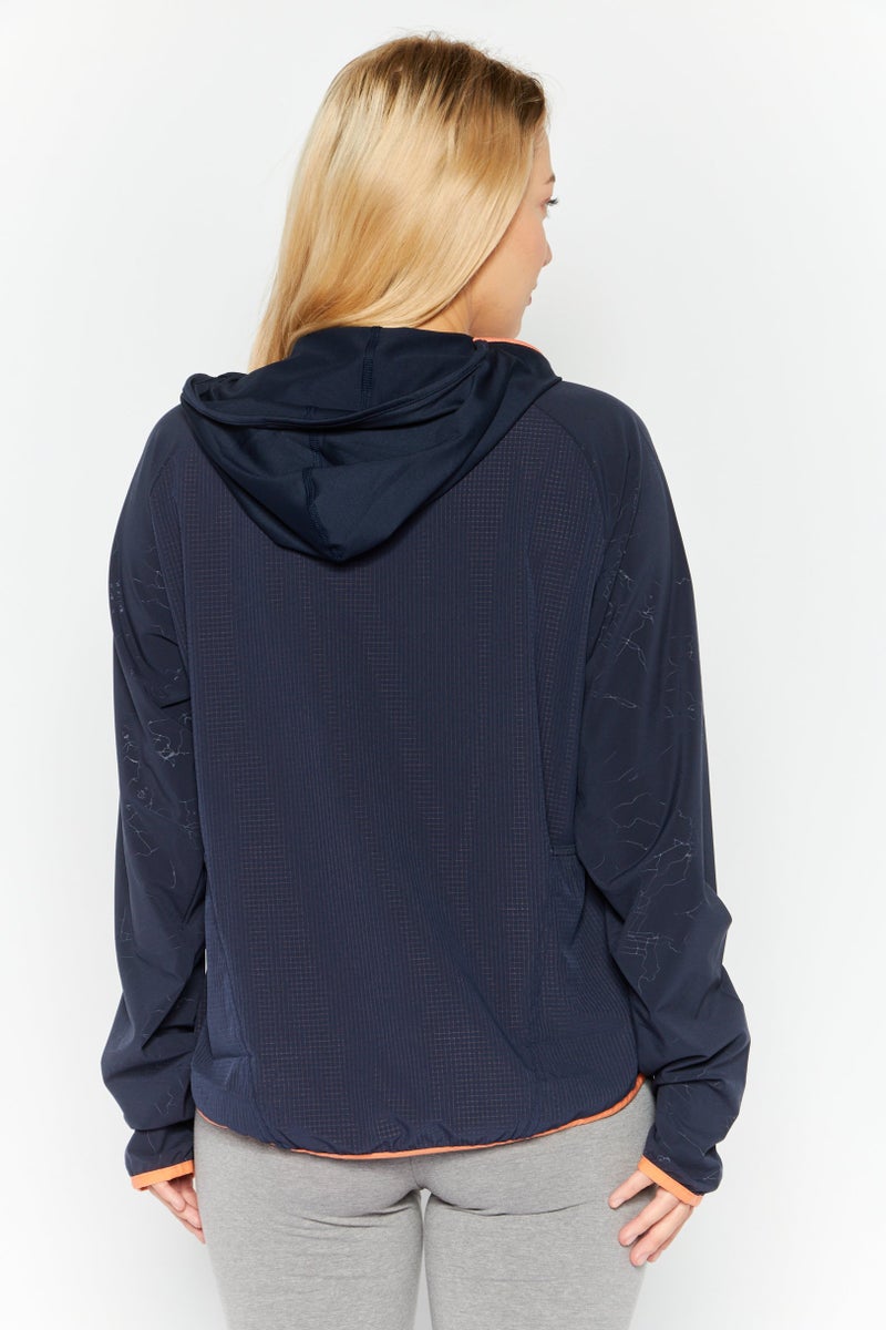 PUMA جاكيت تدريب رياضي للنساء، أزرق Navy - Image 3