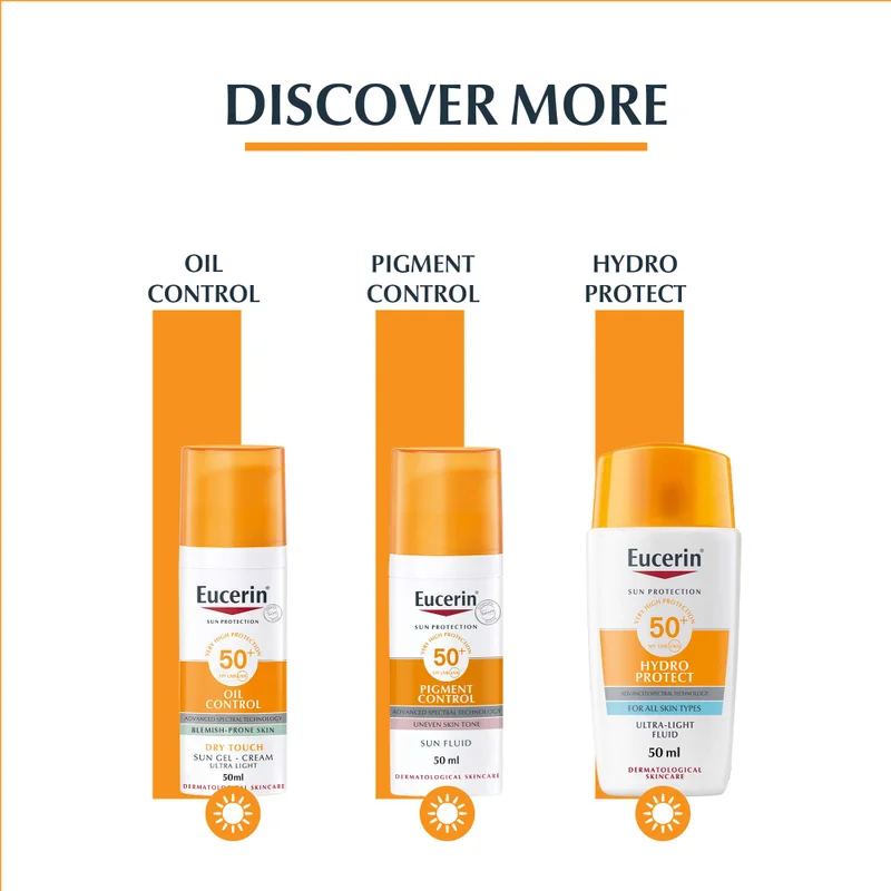 Eucerin Sun Oil Control Gel-Cream Tinted Cc Medium Spf50+ 50Ml