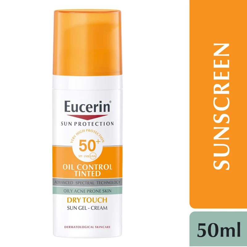 Eucerin Sun Oil Control Gel-Cream Tinted Cc Medium Spf50+ 50Ml