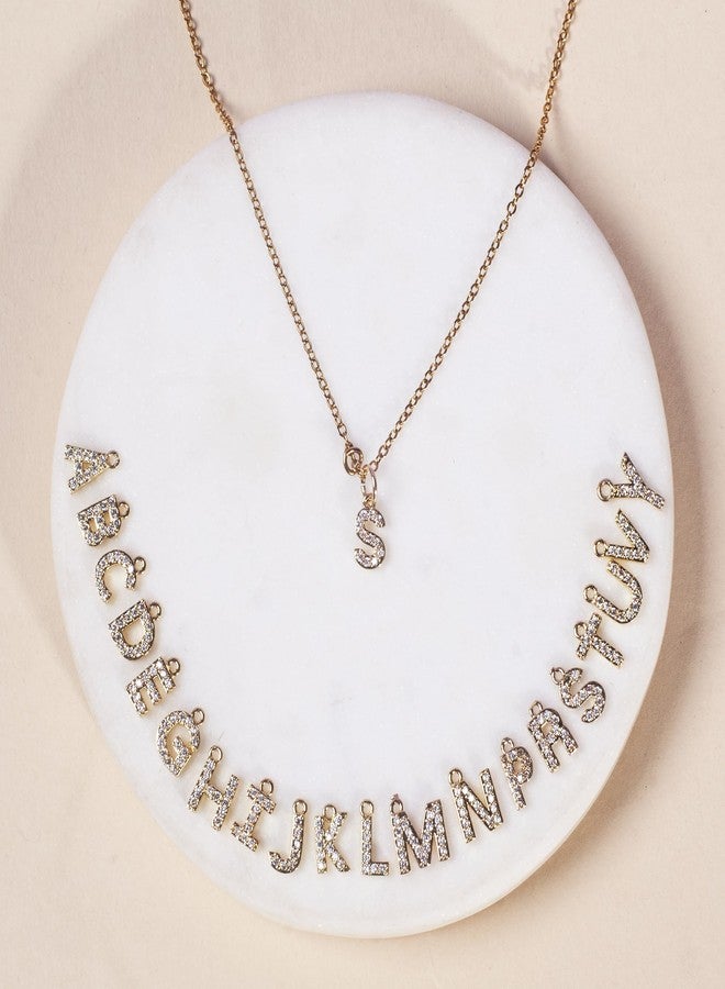 SALTY Anti Tarnish Signature G Alphabet Charm Pendant Necklace for Women | Stylish Locket Chain | Latest Fashion Jewellery Accessories for Girls | Minimal Jewelry | Ideal for Gifting | Marriage, Birthday | Gift for Valentine Day - Image 3