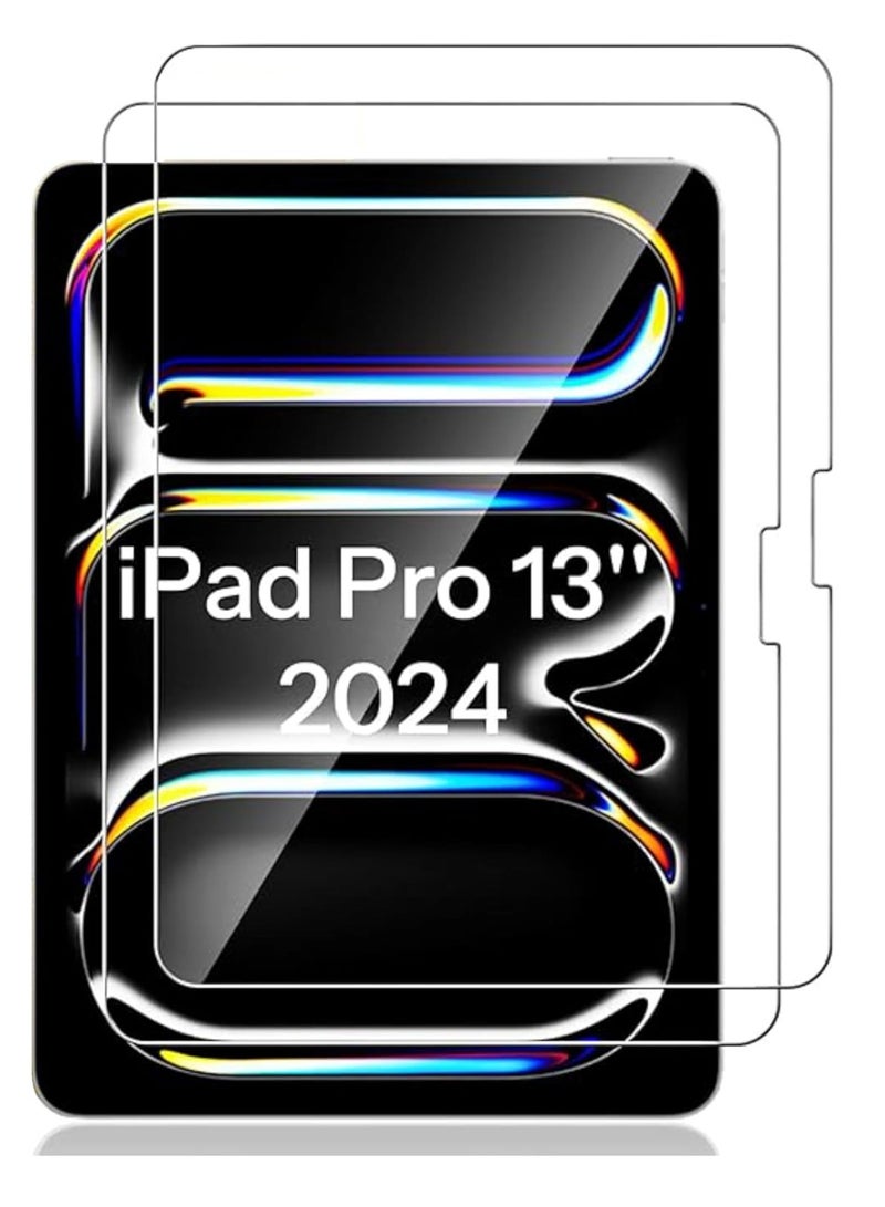 DUSALA Screen Protector for iPad Pro 13-inch 2024 7th Gen 【A2926 A3007】 9H Hardness,Anti-Fingerprint,Anti Scratch Full Screen Coverage Tempered Glass - Image 1