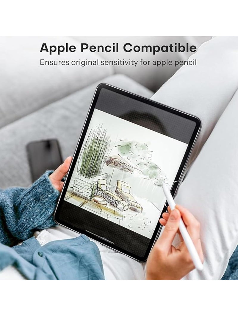 DUSALA Screen Protector for iPad Pro 13-inch 2024 7th Gen 【A2926 A3007】 9H Hardness,Anti-Fingerprint,Anti Scratch Full Screen Coverage Tempered Glass - Image 3