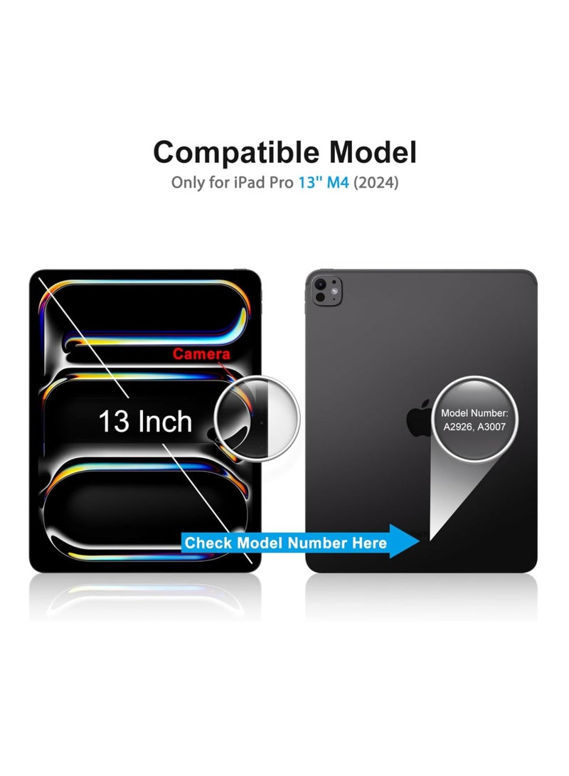 DUSALA Screen Protector for iPad Pro 13-inch 2024 7th Gen 【A2926 A3007】 9H Hardness,Anti-Fingerprint,Anti Scratch Full Screen Coverage Tempered Glass - Image 2