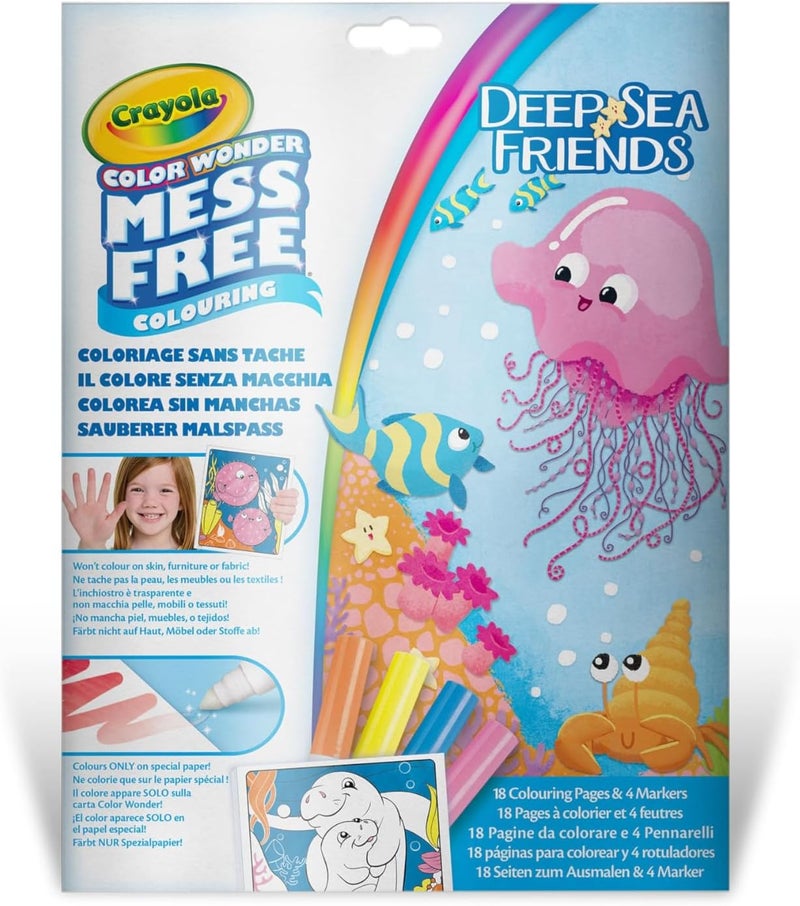Crayola Deep Sea Friends Color Wonder Mess Free Colouring Set - Image 1