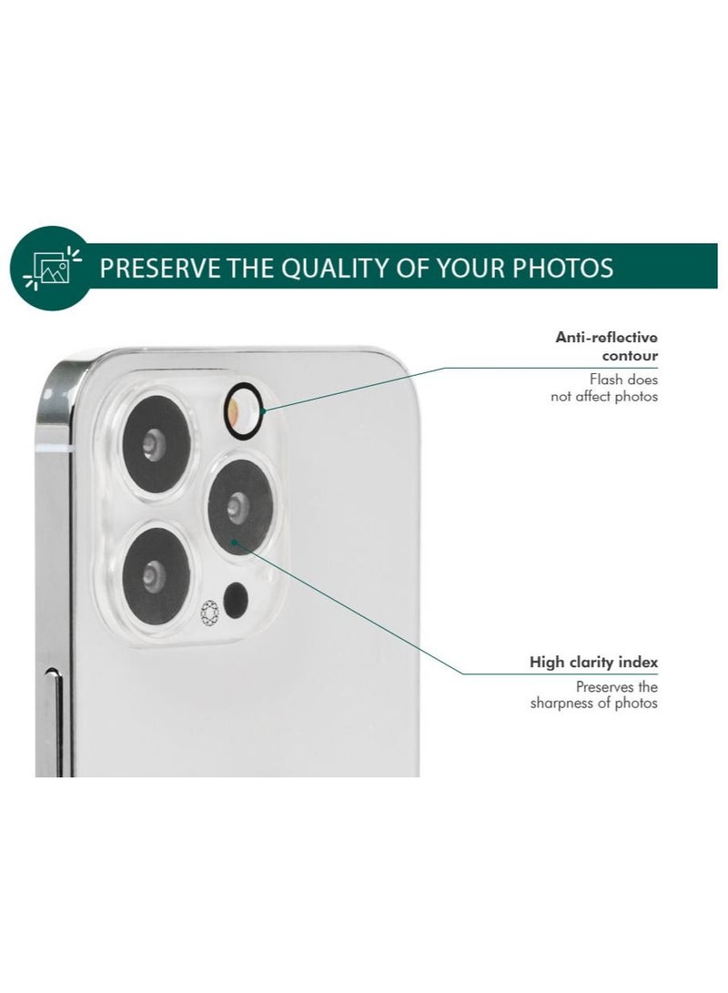FORCE حماية عدسة كاميرا Force Glass لجهاز iPhone 13 Pro Max - Image 3