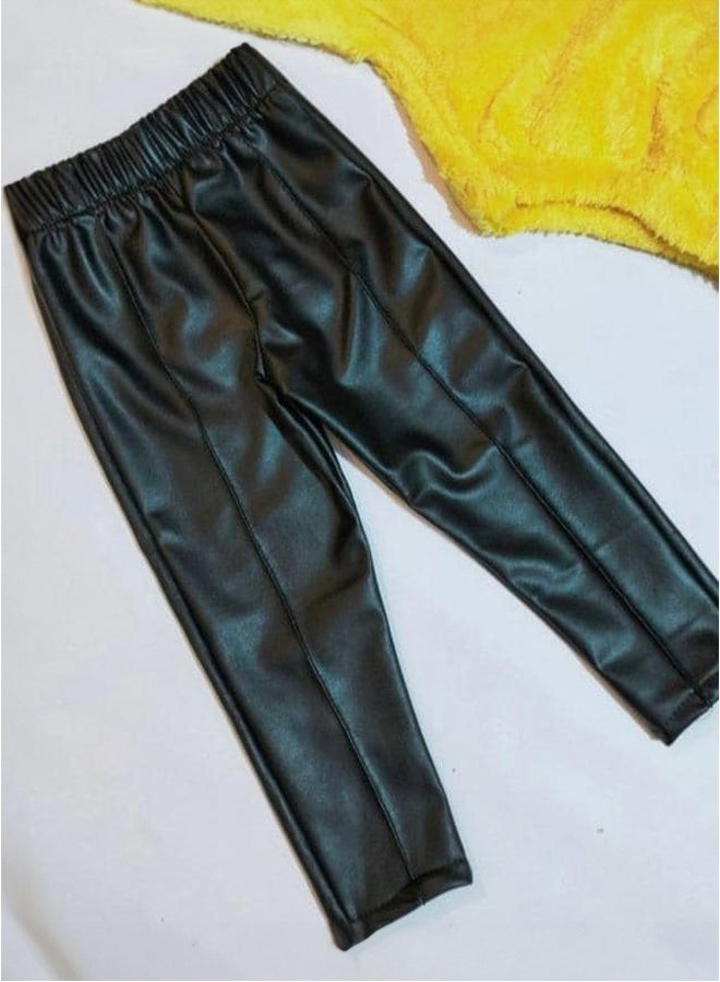 Girls Skinny Leather Pants