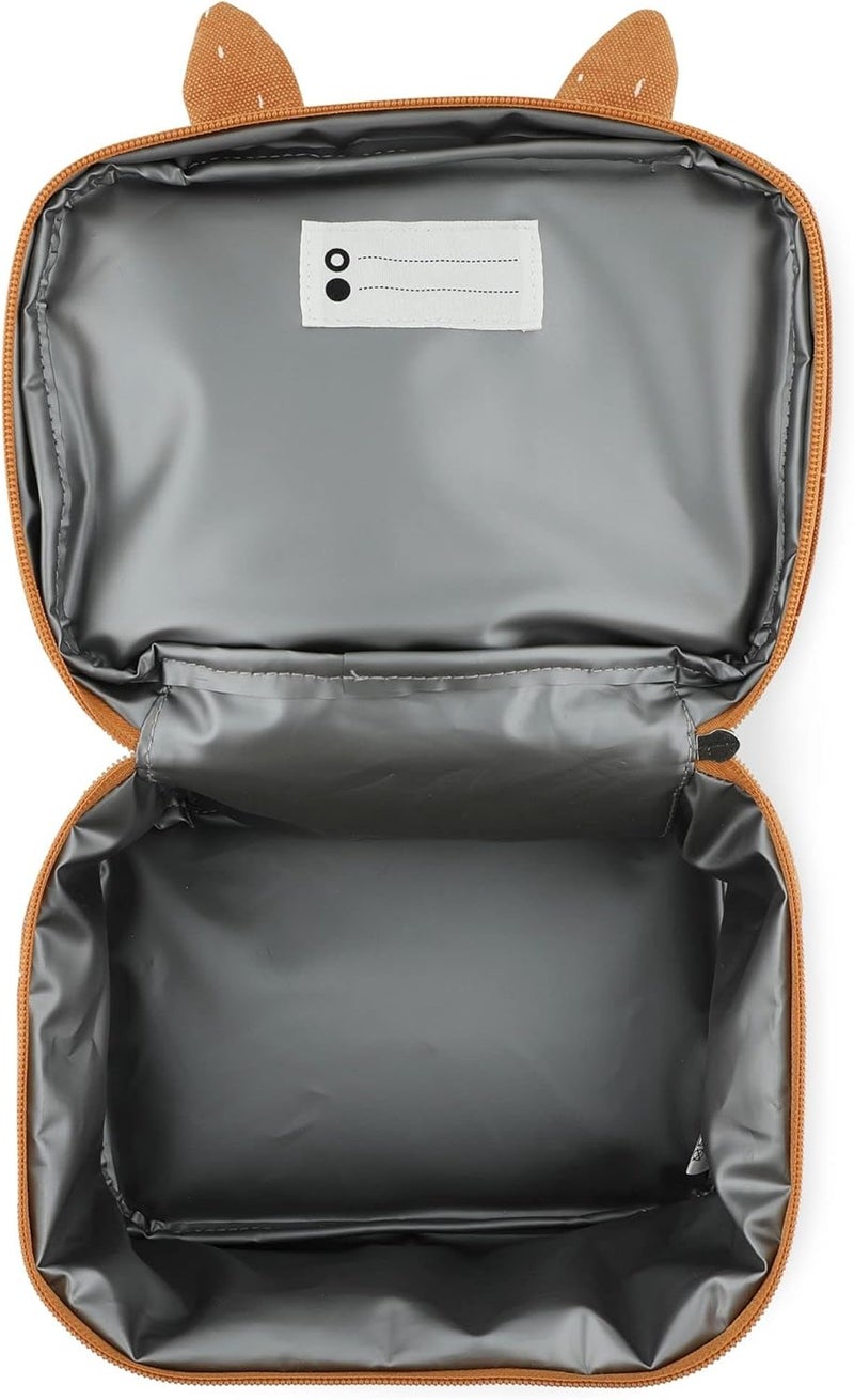Trixie Mr. Fox Thermal Lunch Bag - Insulated Cotton Lunch Carrier - Image 3