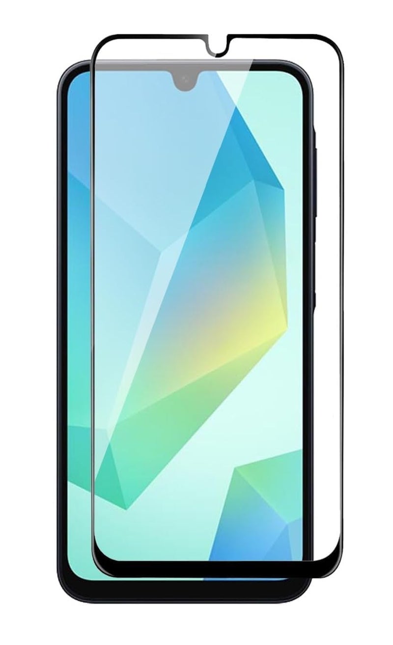 ANDYGLASSES Tempered Glass Screen Protector Compatible for Samsung galaxy M16/A16/F16/A26 5G (Black) with Edge to Edge Coverage and Easy Installation kit - Image 1