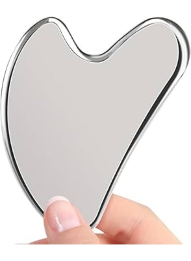 Face Massage Roller Stainless Steel for Body, Face, Neck and Eyes, Durable Gua Sha, Gua Sha Skin Care Gift Stainless Steel for Women wrinkle and anti-aging - Image 1