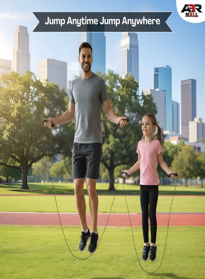 ABR Mall Skipping Rope For Men & Women Adjustable Jumping Rope For Man Skipping Rope For Women rassi jumping Skipping Cord For Kids Jump String For Men Gym Ropes/Exercise Ropes For Workout - Image 5