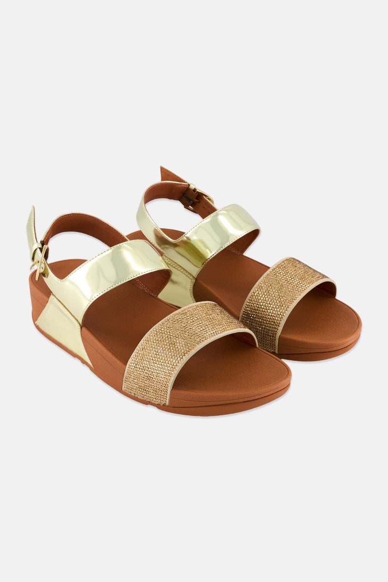 FitFlop Women Ritzy Adjustable Buckle Sandals, Gold - Image 1