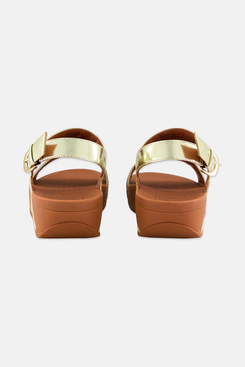 FitFlop Women Ritzy Adjustable Buckle Sandals, Gold - Image 3