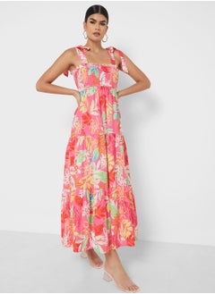 ELLA Strappy Dress In Floral Print  - Image 4