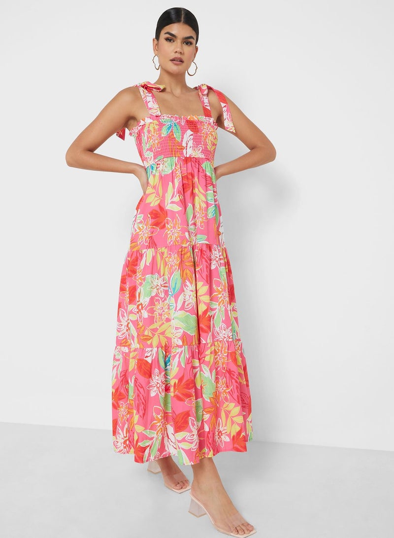 ايلا فستان ماكسي مطبوع عليه زهور - Image 4