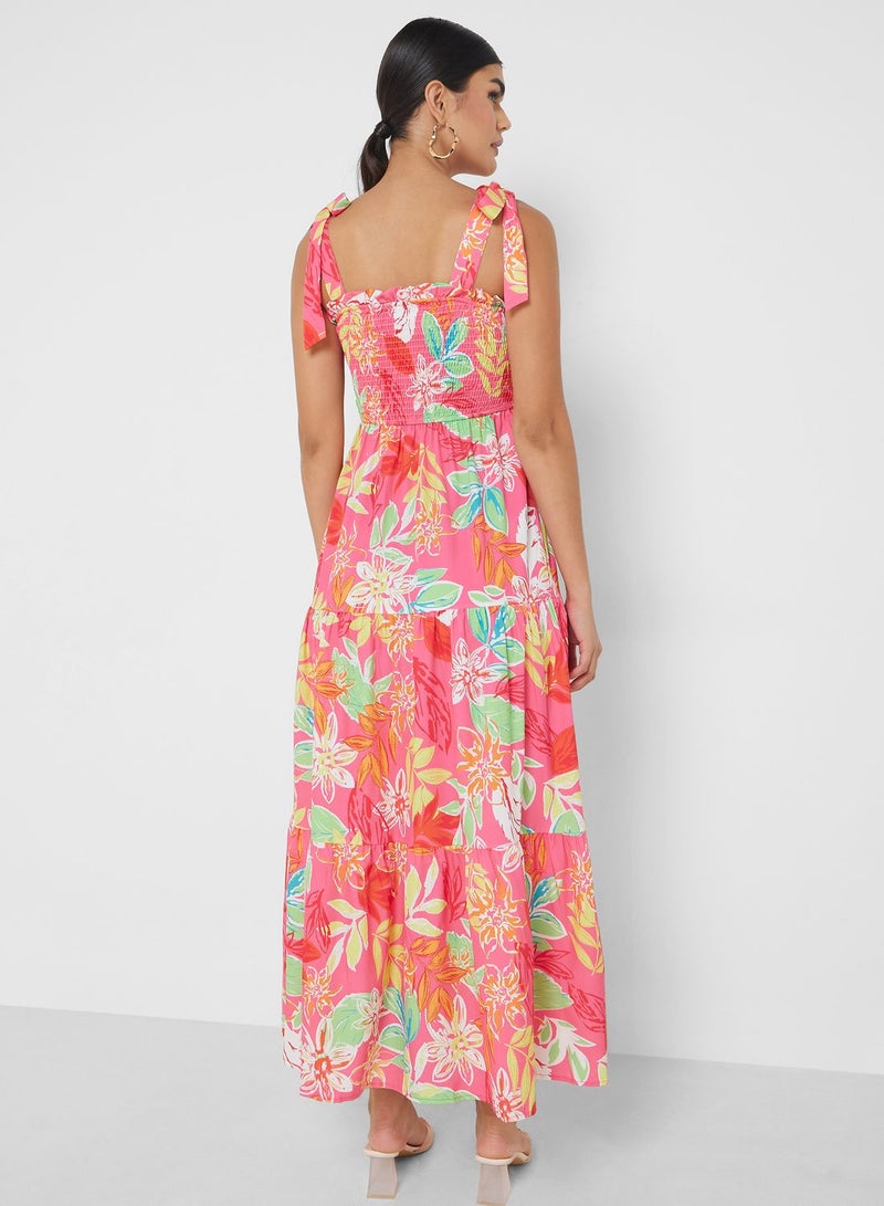 ايلا فستان ماكسي مطبوع عليه زهور - Image 2